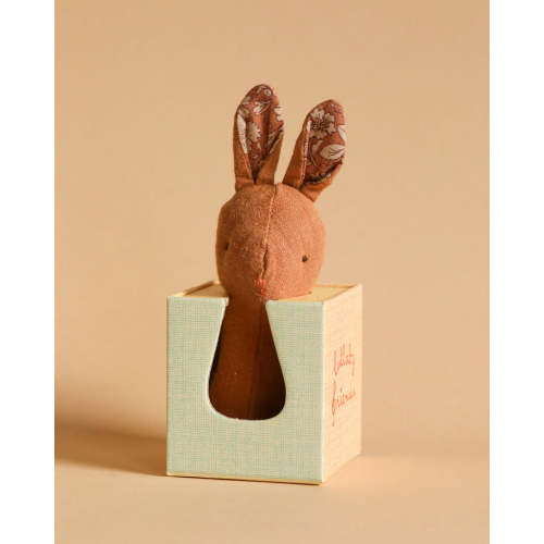 Maileg Lullaby Friend Rattles, Bunny Rattle - Chocolate– Odin Parker