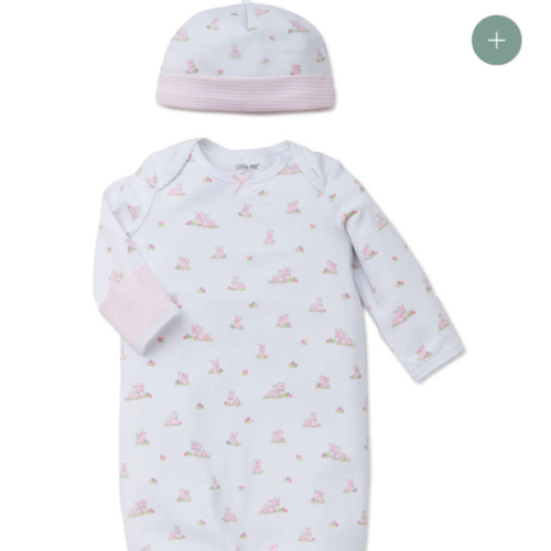 Baby Bunnies Sleeper Gown And Hat