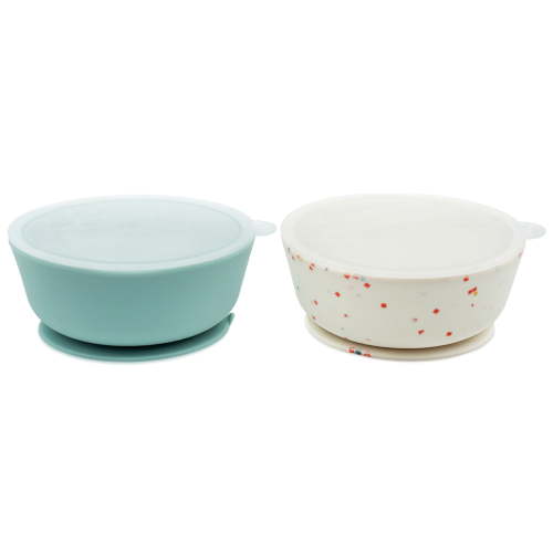 WeeSprout Suction Bowls for Baby & Toddlers, 100% Silicone, 10 oz, Set of 2