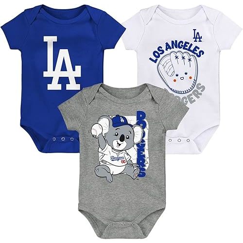 Outerstuff MLB Newborn & Infants 0-24 Months Change Up 3 Piece Onesie Creeper Romper Set