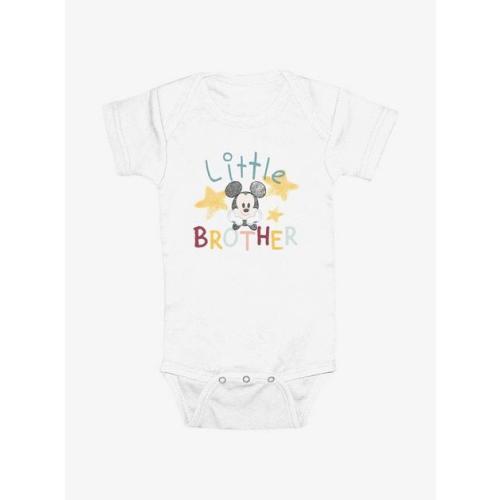 Disney Mickey Mouse Little Brother Doodle Infant Bodysuit - WHITE | BoxLunch