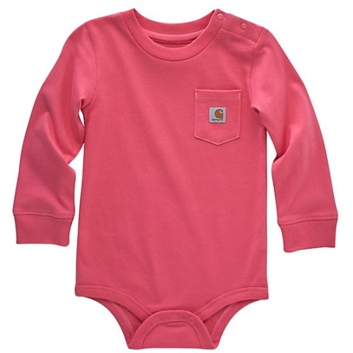 Carhartt Baby Unisex Long-Sleeve Pocket Bodysuit at Tractor Supply Co
