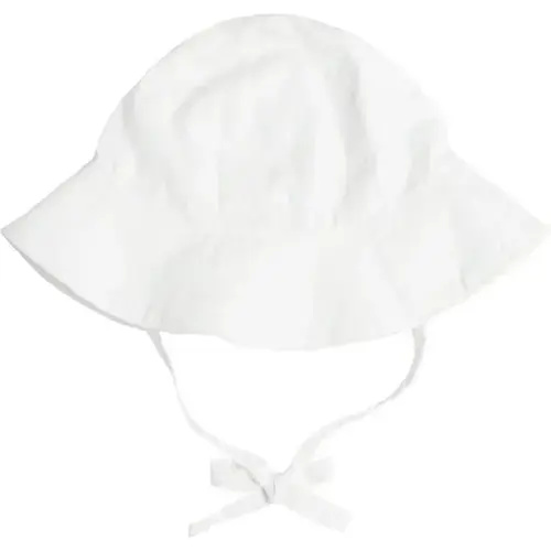White Sun Hat - Minnow | Maisonette