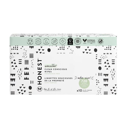 The Honest Company Sensitive Baby Wipes - Fragrance Free, 10 Pk