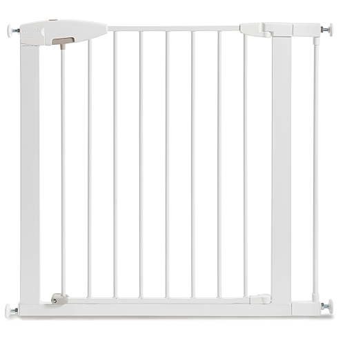 Munchkin® Easy Close™ Pressure Mounted Metal Baby Gate for Stairs, Hallways and Doors, White