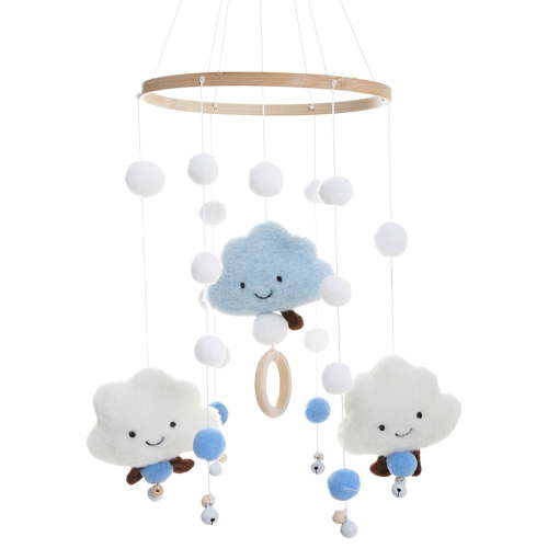 Rzvnmko Baby Crib Mobile Wind Chime Bed Bell Christmas Gift Grasp Training Color Recognition Bed Cot Decoration