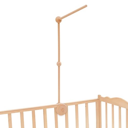 let's make Baby Crib Mobile Arm - Wooden Baby Mobile Crib Holder 31 inch for Mobile Hanging Baby Crib Attachment for Nursery Decor