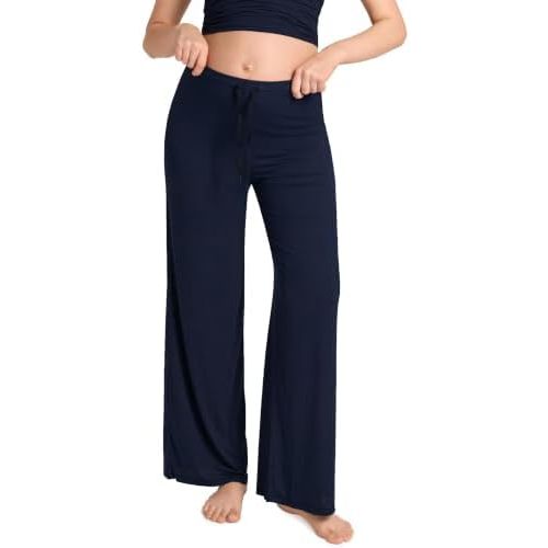MOMANDA Modal Ribbed Maternity Lounge Pants