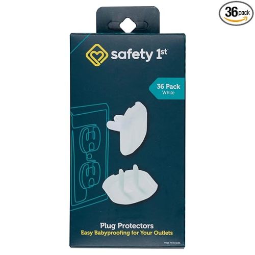 Safety 1st Electrical Outlet Baby Proof Covers, Secure Outlet Plugs, Baby Proofing, 36 Count