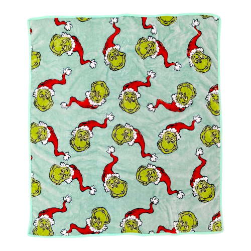 Infantino The Grinch Soft Blanket, Ultra-Soft Plush Baby Blanket for Newborns and Toddlers, 28 in x 33 in