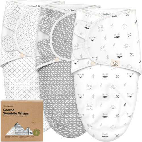 3-Pack Soothe Swaddle Wraps - OS (0-3 Mo)