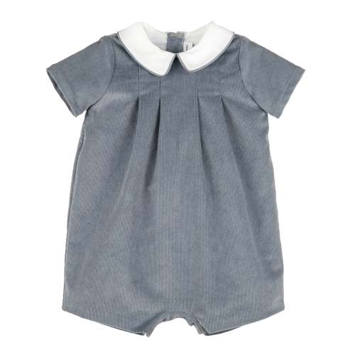 Heirloom Cord Boy Bubble - Blue
