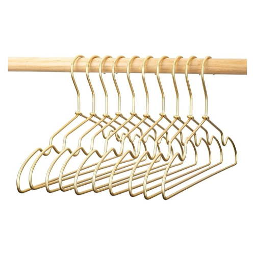 Kids Hangers 30 Pack - 12.6" Metal Children's Hangers Non Slip - Baby Clothes Hangers for Toddler & Infant - Closet Space Saving Coat Hangers