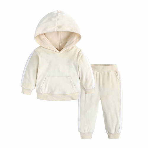 Fesfesfes 2 Piece Set Flannel Jacket Pants Sets Winter Warm Velvet Hooded Pullover Long Sleeve Tops Casual Pants Suits Saving Sale