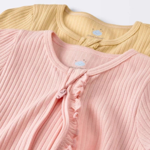 Buy Baby 2pk Basic Wide Rib Romper - Cloud Island™ Pink with Free Delivery Online at Low Prices at Shoppingcloudisland.com.