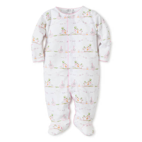 Print Footie Noah's Pink