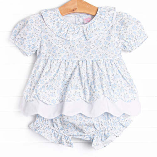 Portofino Petals Diaper Set, Blue – Stitchy Fish