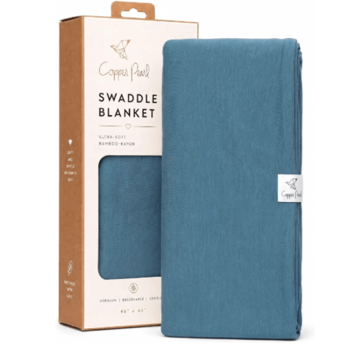 Copper Pearl Swaddle Blanket - Steel