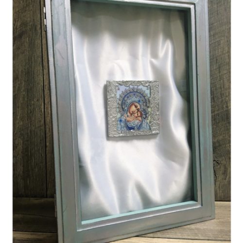 Turquoise and Silver Stefana Box • Greek Art Corner