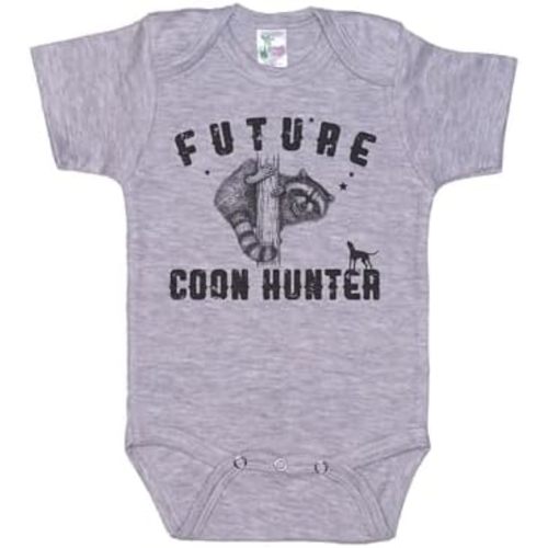 Ebenezer Fire Raccoon Hunting Onesie/Future Coon Hunter/Unisex Bodysuit/Super Soft/Baby Hunting Outfit