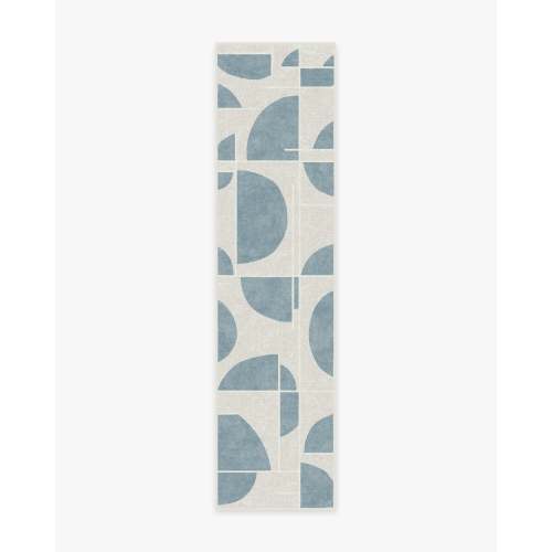 Nina Takesh Lune Slate Blue Rug | Ruggable