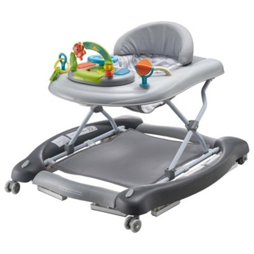 4-in-1 Baby Walker, Foldable Activity Center with Wheels