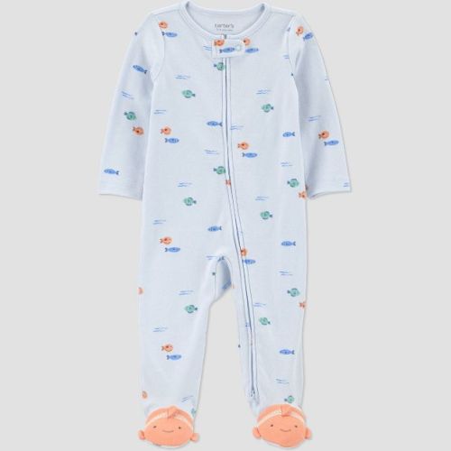 Carter's Just One You® Baby Boys' Goldfish Graphic Sleep N' Play - Blue/Orange Newborn