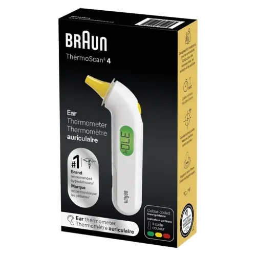 Braun ThermoScan 4 Ear Thermometer with 61 Lens Filters | Costco
