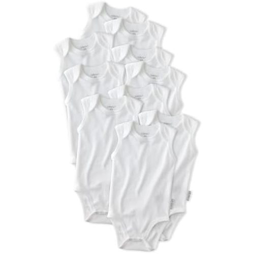 Butterblu Sam 5-Pack and 10-Pack Sleeveless Bodysuits​ 100% Organic Cotton for Baby Boys & Girls