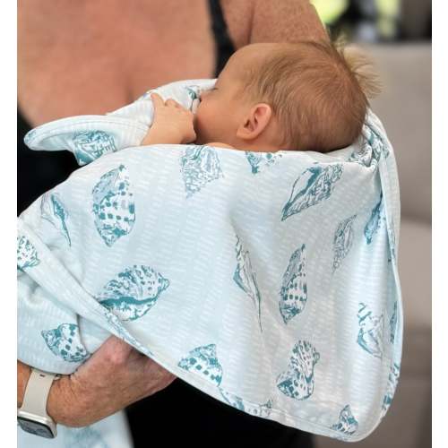 Sea Dream  Pima Cotton Baby Blanket