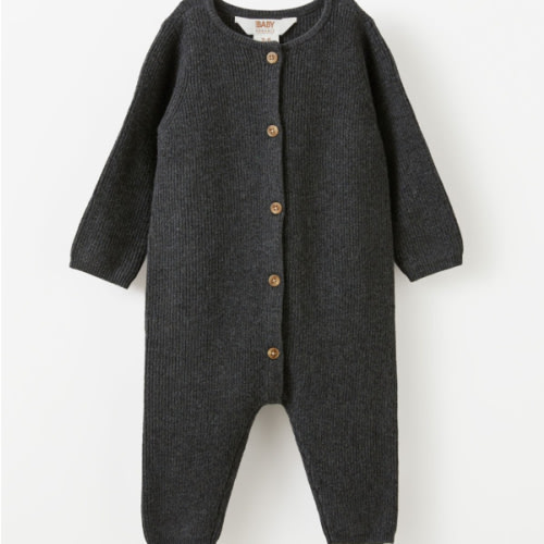 Organic Knit Long Sleeve All In One