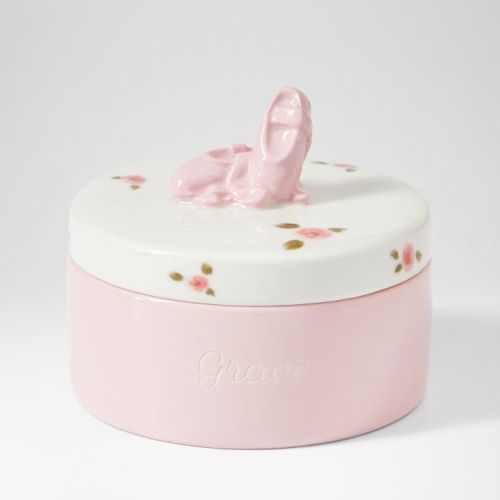 Hand Painted Ceramic Keepsake Box