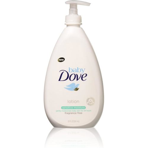 Baby Dove Sensitive Moisture Face and Body Lotion 20 Fl Oz (Pack of 4)
