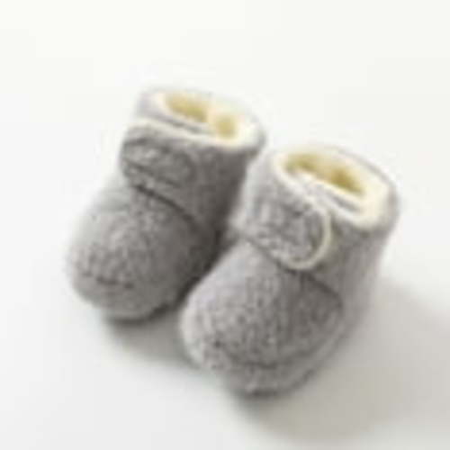 Ovbmpzd Baby Socks Newborn Boys Gray Cotton Fuzzy Winter Fluffy Non Skid Slipper Socks Newborn Socks for Boys 0-6 Months