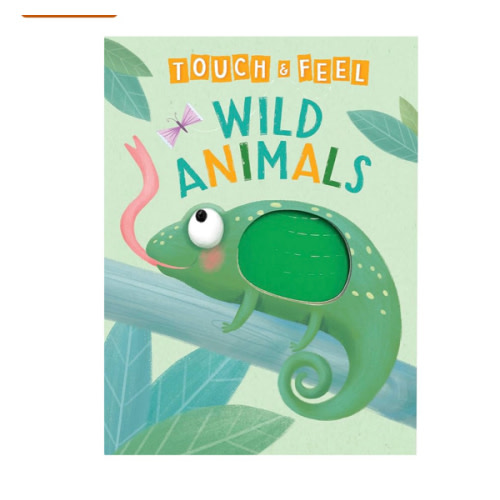Wild Animals: A Touch and Feel Book - Children's Board Book - Educational