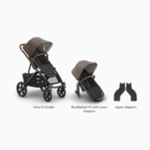 UPPAbaby Vista V3 Stroller, RumbleSeat V3 & Upper Adapters - Owen