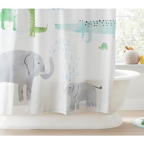 Safari Printed Shower Curtain