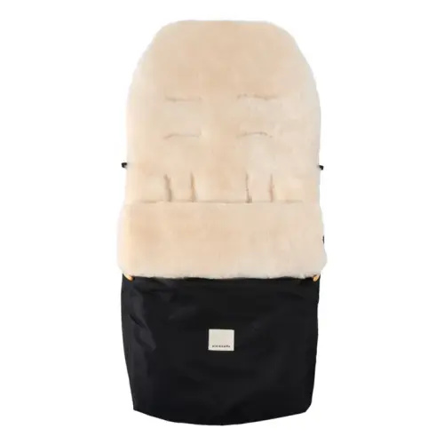 BINIBAMBA - Universal fixed harness footmuff in lambskin - Milk | Smallable