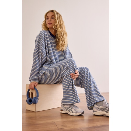 Stripe Society Top in Blue | AS Revival