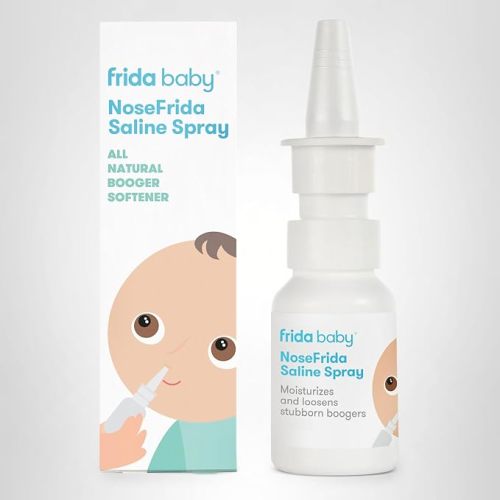 Frida Baby NoseFrida Saline Mist Spray, Baby Saline Nasal Spray Decongestant for Allergy Relief and Congestion Relief to Soften Nasal Passages, 0.68 fl oz