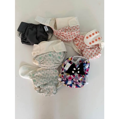 GroVia & BumGenius Cloth Diaper Lot with Inserts – Never Used