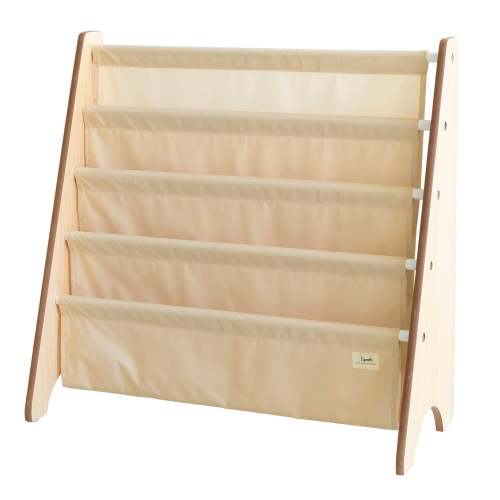 Recycled Fabric Book Rack - Beige