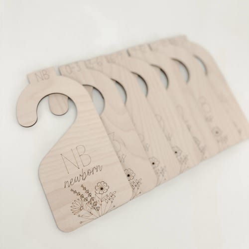 Wildflower Baby Nursery Wooden Closet Dividers