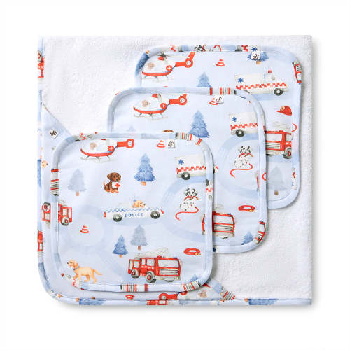To The Rescue Organic Baby Towel & Wash Cloth Set