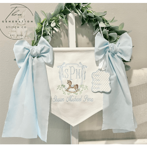 Baby Boy Rocking Horse Banner
