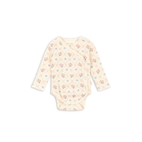 Konges Sløjd | Basic Newborn Wrap Bodysuit – fleur decor – EnjoyKids Boutique