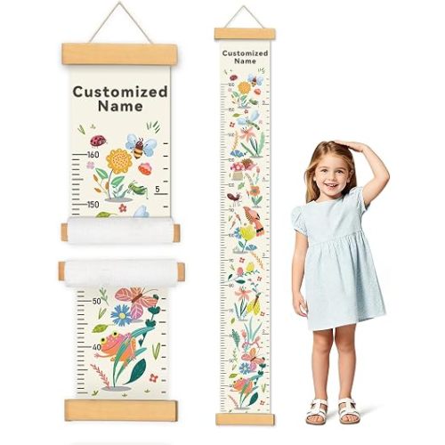 Personalized Growth Chart for Kids, Height Chart for Room Nursery Decor