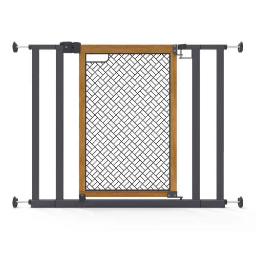 Ingenuity The Doorway 36S Series Safety Pet and Baby Gate, 28"-36" Wide, 26" Tall - Oak Wood and Metal