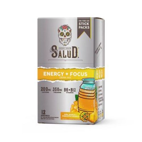 Salud Energy + Focus Drink Mix, Pineapple Mango - 12pk/2.54oz