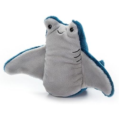 The Petting Zoo Manta Stingray Stuffed Animal Plushie, Gifts for Kids, Nuggetz Sealife Animals, Stingray Plush Toy, 6 inches